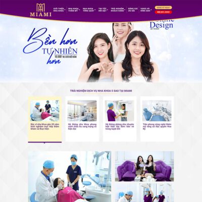 Thiết kế web dịch vụ Nha Khoa 06