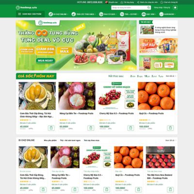 Thiết kế web nông sản 06