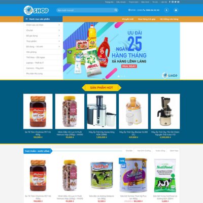 Thiết kế web bán tạp hóa 03