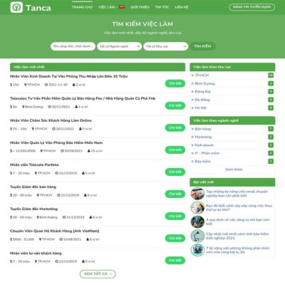 Thiết kế web tuyển dụng, việc làm 04