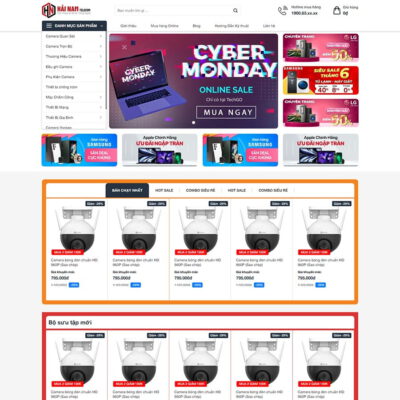Thiết kế web Shop bán camera 05