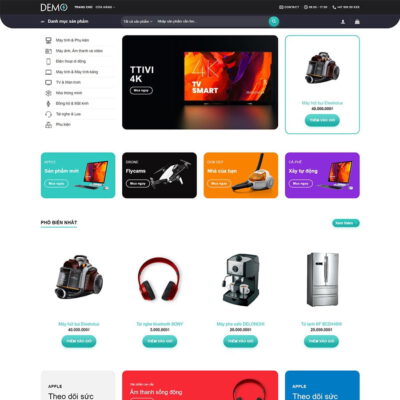 Thiết kế web bán đồ công nghệ 03