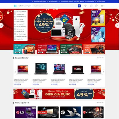 Thiết kế web bán máy tính, laptop 09