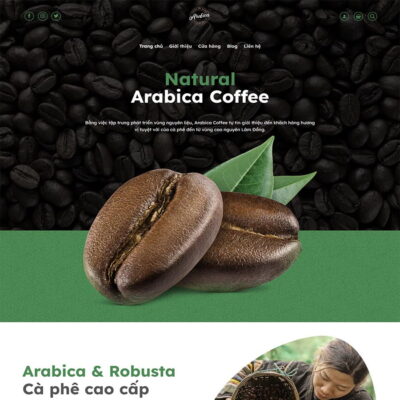 Thiết kế web bán cafe 04