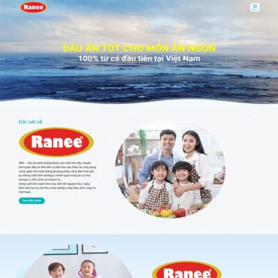 Thiết kế web công ty dầu ăn