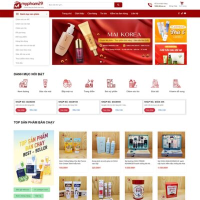 Thiết kế web mỹ phẩm 23