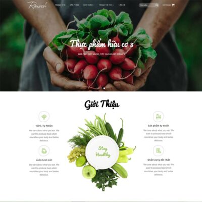 Thiết kế web thực phẩm sạch 28