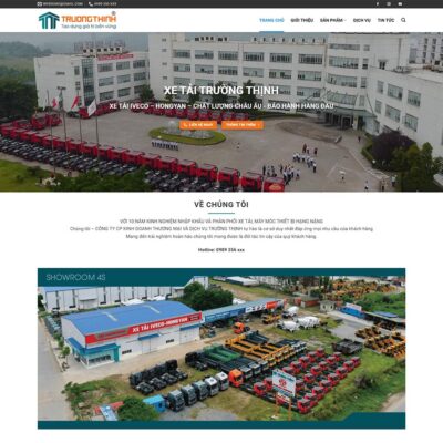 Thiết kế web bán xe tải 02