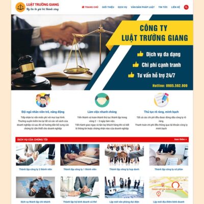 Thiết kế web công ty Luật 06