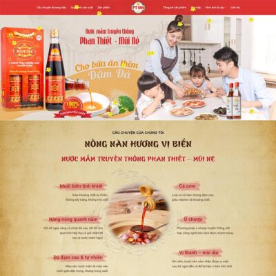 Thiết kế web bán nước mắm, nước tương