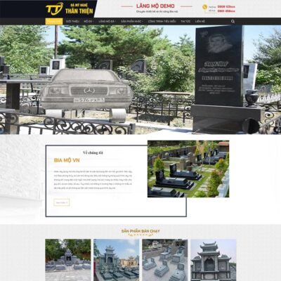 Thiết kế web cơ sở đá mỹ nghệ 02