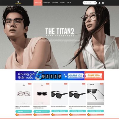 Thiết kế web cửa hàng kính mắt