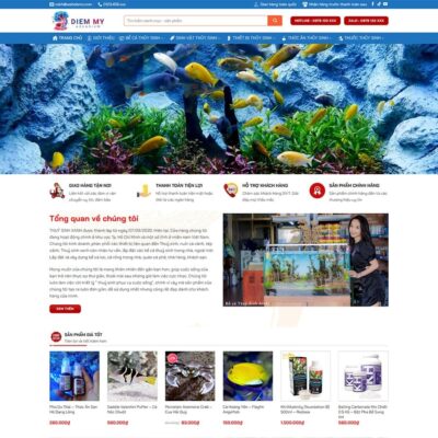 Thiết kế web thủy sinh, cá cảnh 02