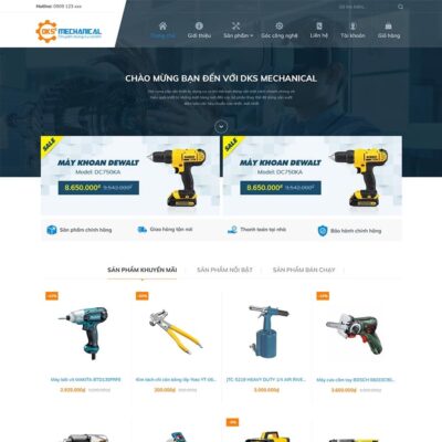 Thiết kế web bán dụng cụ cơ khí 02