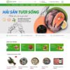 Thiết kế web bán hải sản 04