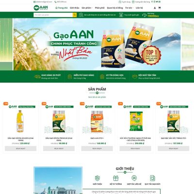 Thiết kế web công ty bán gạo