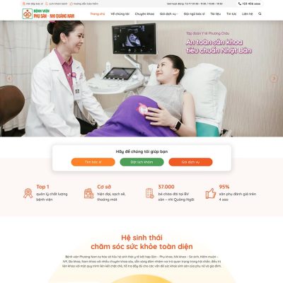 Thiết kế web bệnh viện phụ sản