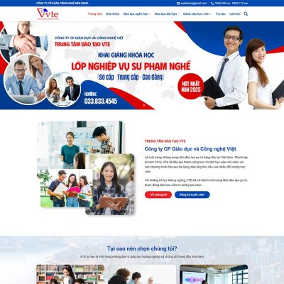 Thiết kế web trường dạy nghề 02